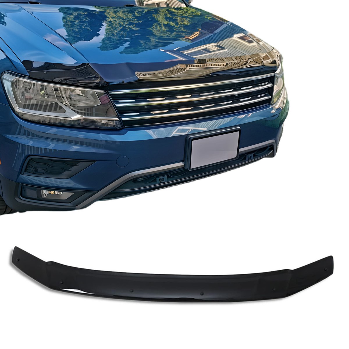 Volkswagen Tiguan Hood Deflector - Omac - Acrylic - Black - '18-'21